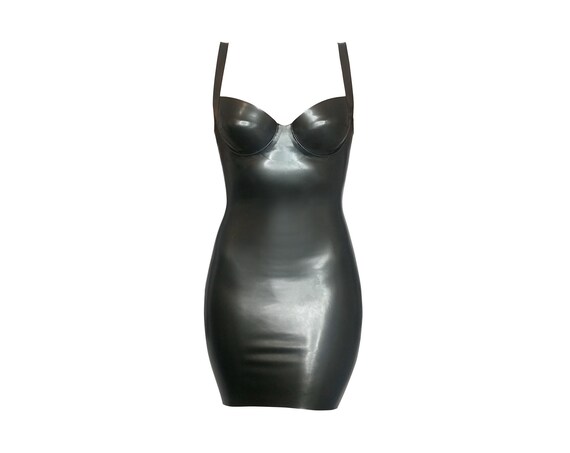 Gabrielle Underwired Mini Dress - Latex Rubber (multiple colours available)
