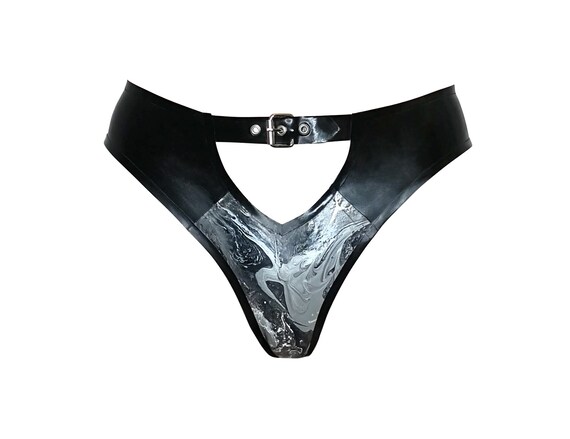 Neptune Marbled Thong - Latex