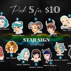 Pick any 5 stickers of your choice!
