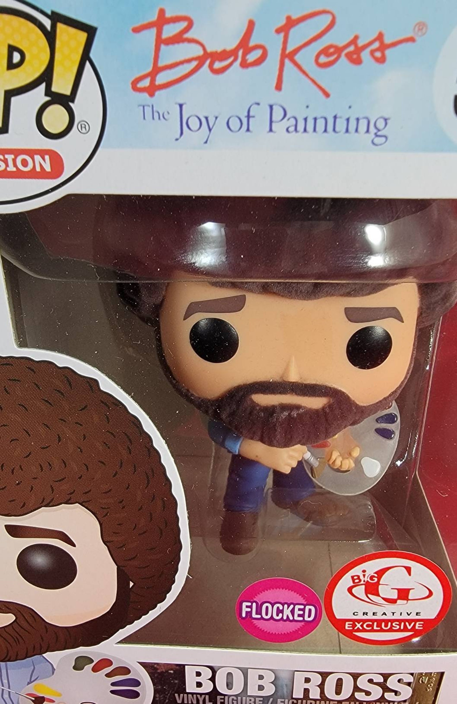 Flocked Bob Ross the Joy of Painting 524 Big G Exclusive | Etsy