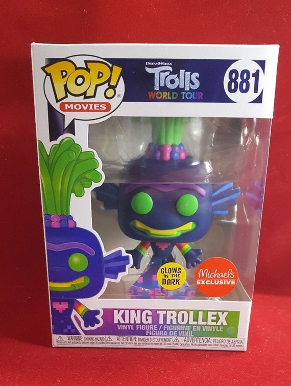 king trollex funko pop glow in the dark