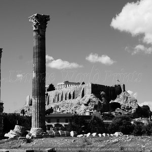 Instant Digital Download - Acropolis and Temple of Zeus, Athens