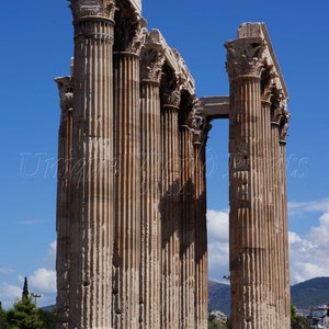Instant Digital Download - Ancient Pillars, Athens, Greece