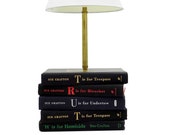 TRUTH Book Lamp Handcrafted from Sue Grafton alphabet mysteries. The perfect gift for fans of mystery and thriller novels.
