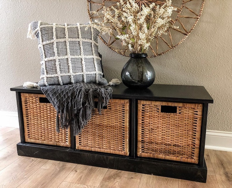 Free Ship Bench Shoe Bin Shoe Storage Storage Bench Etsy