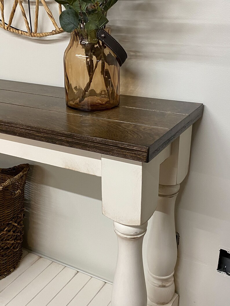 Entry Table Console Table Sofa Table With Baluster Legs Etsy