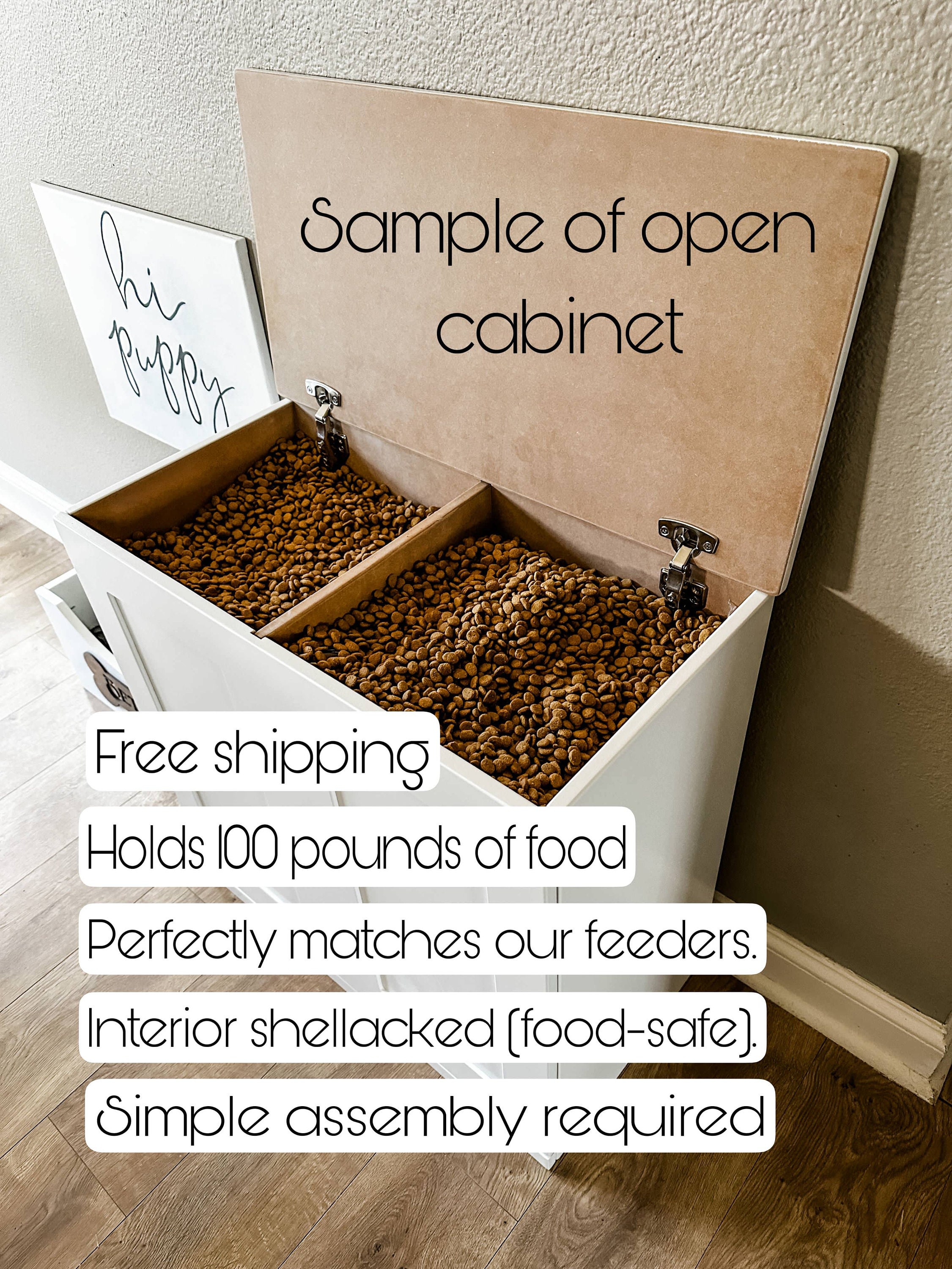 Free Shipping Dry Pet Food Storage Kibble Storage Dog Food Etsy