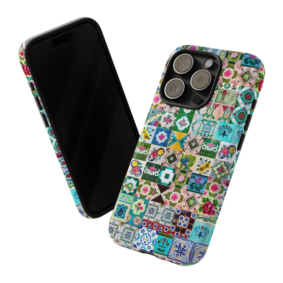 Tile Phone Case Singapore Peranakan Tiles iPhone Google Pixel Samsung Hard Phone Case ...