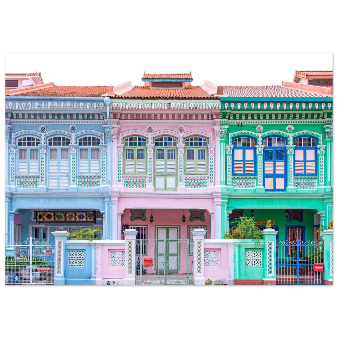 Singapore Shophouse Party Fine Art Print main image 0