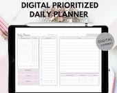 Digital Prioritized Daily Planner Page  | GoodNotes App, Noteshelf