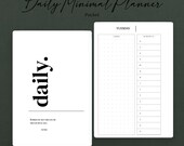 Minimalist Daily Planner Insert - Dot Grid Note & Task Pages, Weekly Schedule 6AM-9PM | Pocket Size | Instant Download