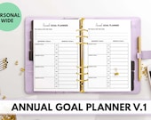 PERSONAL WIDE Size Ring Bound -  Annual Goal Planner V.1