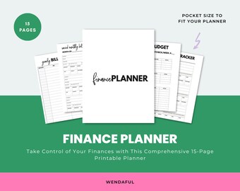 Financial Planner Inserts Bundle - Pocket Size Ring Bound | Budget, Expense & Savings Tracker