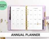 Personal Wide Size Ring Bound - Annual Planner