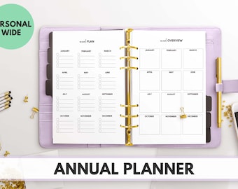 Personal Wide Size Ring Bound - Annual Planner