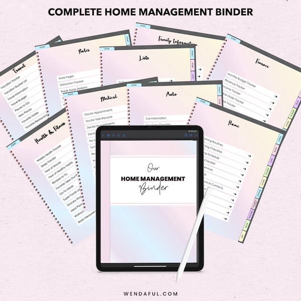 Home Management Binder - Etsy