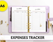 A6 Size Ring Bound -  Expenses Tracker 1 Per Page