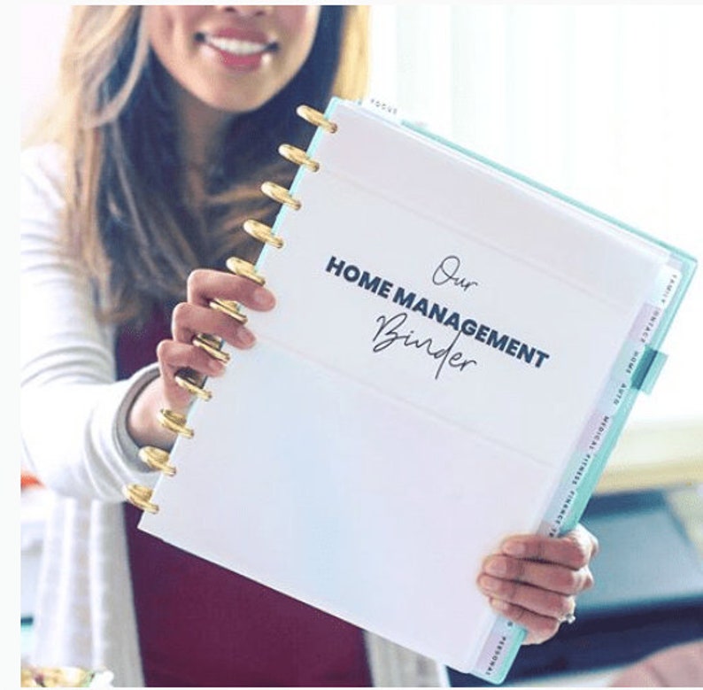 Digital Printable Home Management Binder Systems Etsy