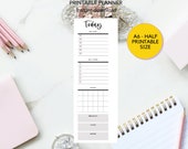 Printable A6 Half Size Today List | Instant Download