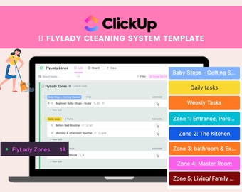 ClickUp FlyLady Cleaning System Template