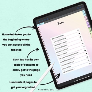Digital + Printable Home Management Binder Systems | Goodnotes ...