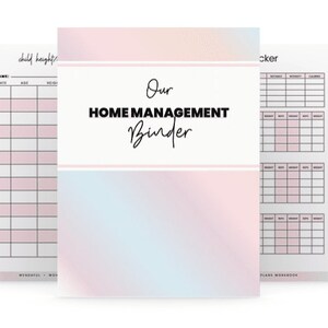 Printable Home Management Binder System - Etsy