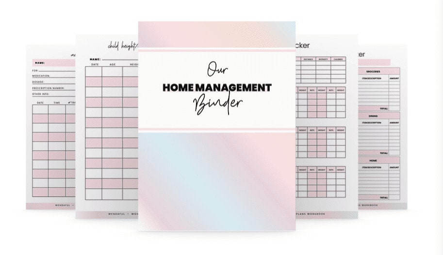 Printable Home Management Binder System - Etsy