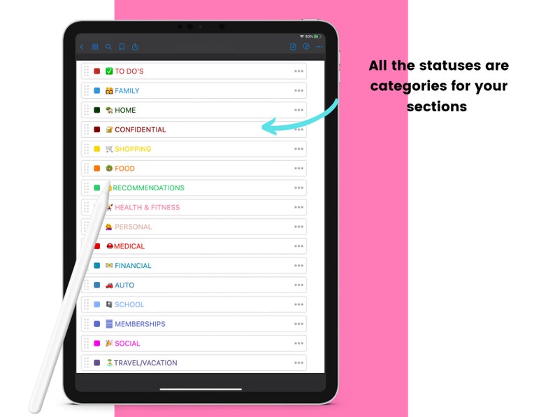 Clickup Home Management Information System Template Etsy
