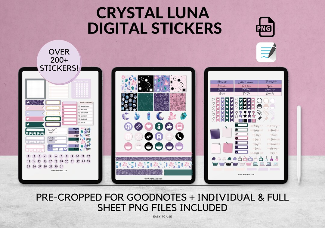 Digital Icons Planner Stickers for Goodnotes - Etsy
