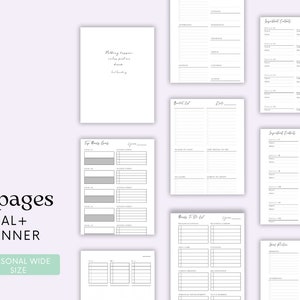 Personal Wide Size Ring Bound - Goals, Bucket List, Ideal Routine ...