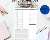 Printable Pocket Size Daily Schedule | Instant Download