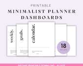 A5 Size Ring Bound -  Minimalist Dashboards Covers/Dividers Printable