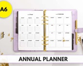 A6 Size Ring Bound - Annual Planner
