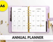 A6 Size Ring Bound - Annual Planner