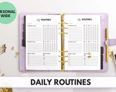 PERSONAL WIDE Size Ring Bound -  Daily Routines Planner