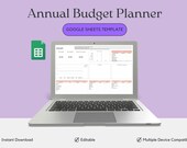 Google Sheets Annual Budget Planner