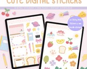 Digital Pastel Cute Doodle Planner Stickers & Sticky Notes