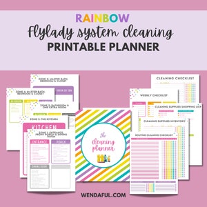 Printable FLYLADY Routines & Cleaning Checklists Worksheets