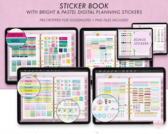 Digital Sticker Book &  Planner Stickers for GoodNotes