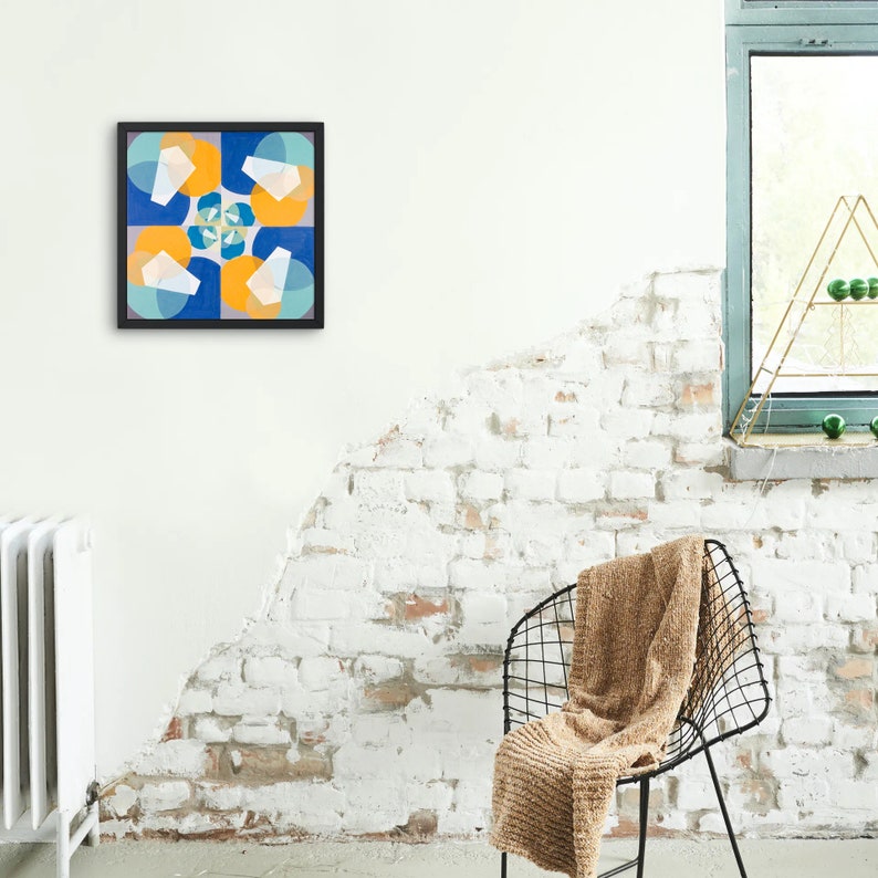 Blue Abstract Digital Downloadable Print