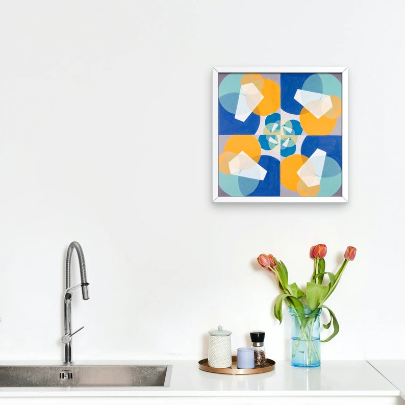 Blue Abstract Digital Downloadable Print