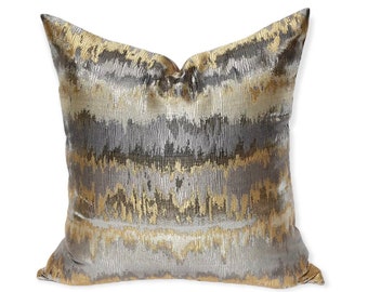metallic pillow covers