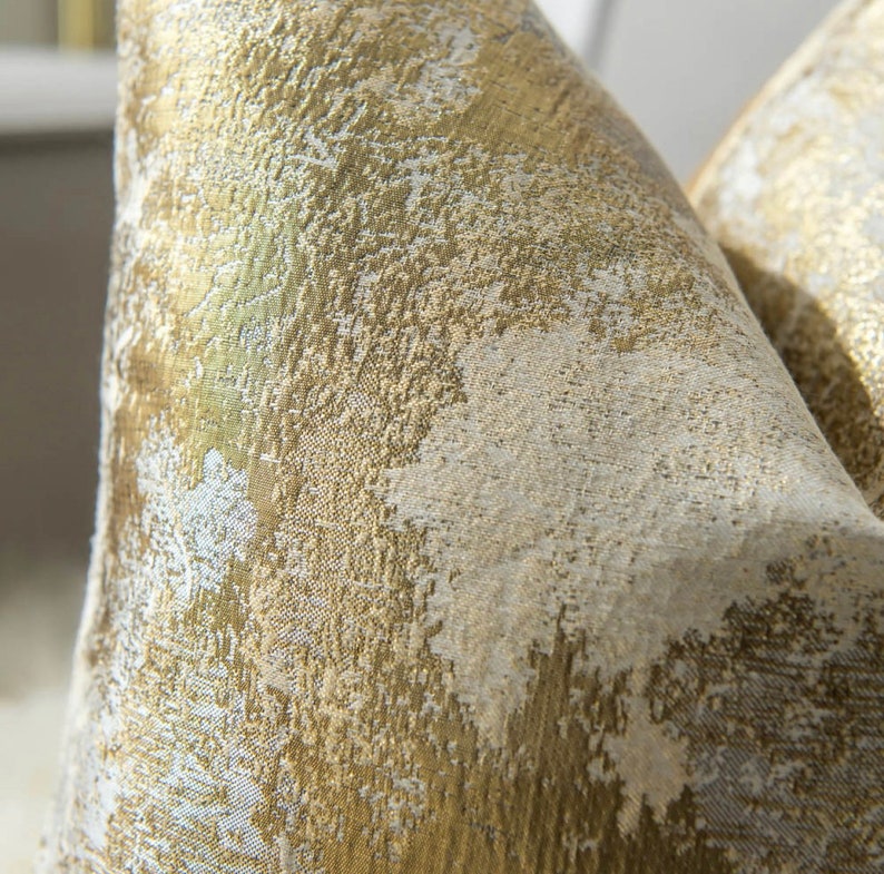 Gold and Silver Metallic Pillow Cover Silver & Gold Pillow Etsy