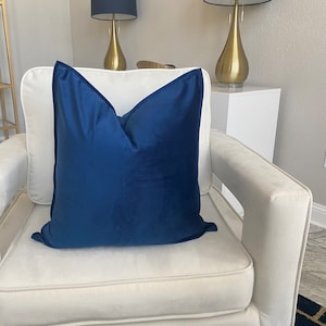 Luxury Vivid Blue Pillow Cover