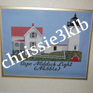 Maine&#39;s Cape Neddick (Nubble) Light Cross Stitch Kit