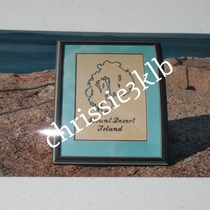 Maine&#39;s Mt. Desert Island Nautical Map Cross Stitch Kit