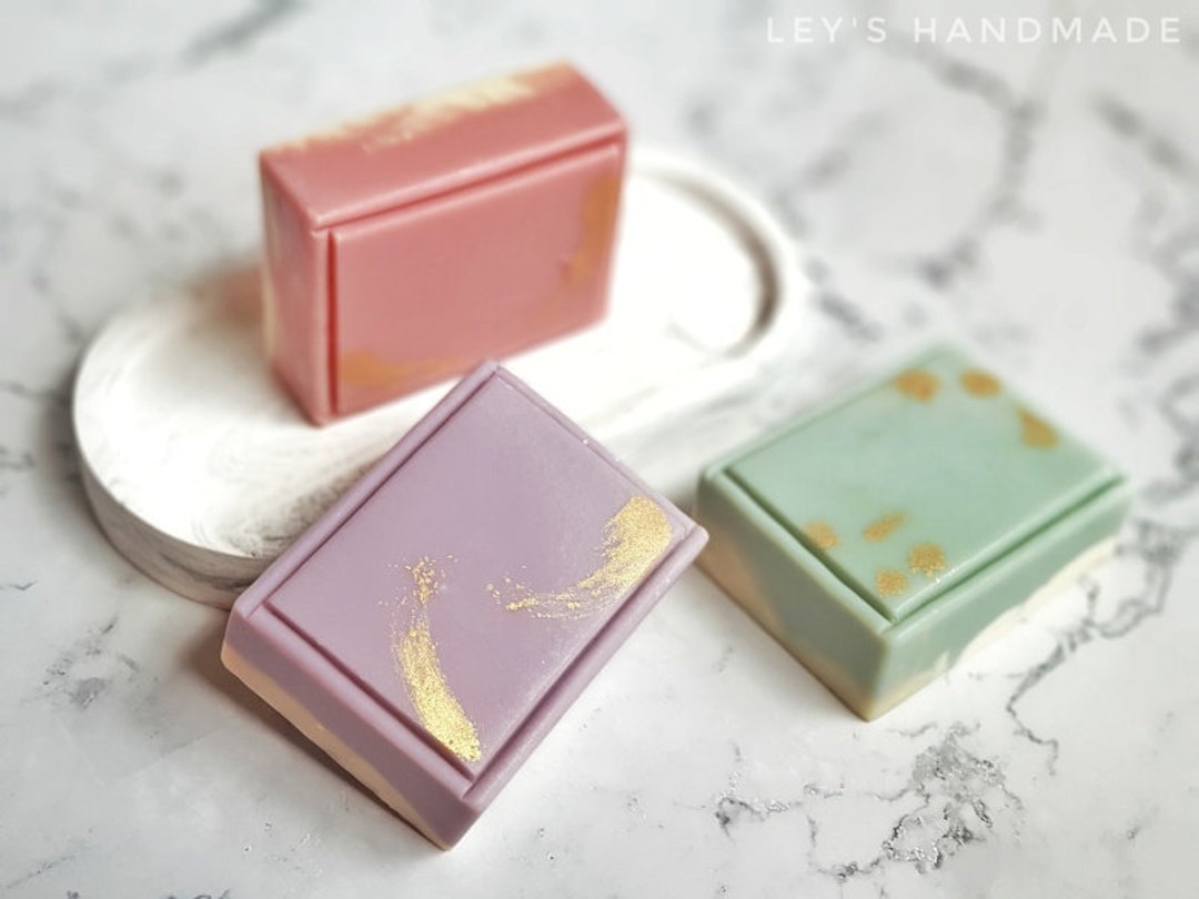 Simply Rectangle Silicone Soap Molds With 6 Cavities, Handmade, Simply