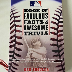 Baseball Facts and Ausome Triva Memorabilia Collectable Baseball   Great Story Book