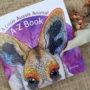 A Little Australian Animal A-Z Book - Alphabet Baby Books - Aussie Flora & Fauna Art - Little Kids Story - New Mum Gift - Adelaide Made Zine
