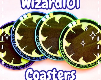 Wizard101 Battle Circle Coasters: Acrylic, Handmade